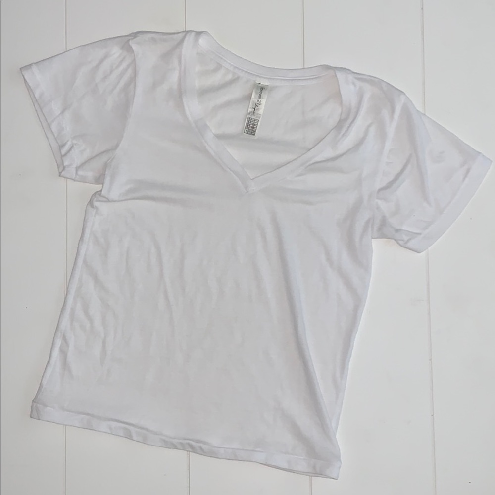 Forever 21 White V Neck